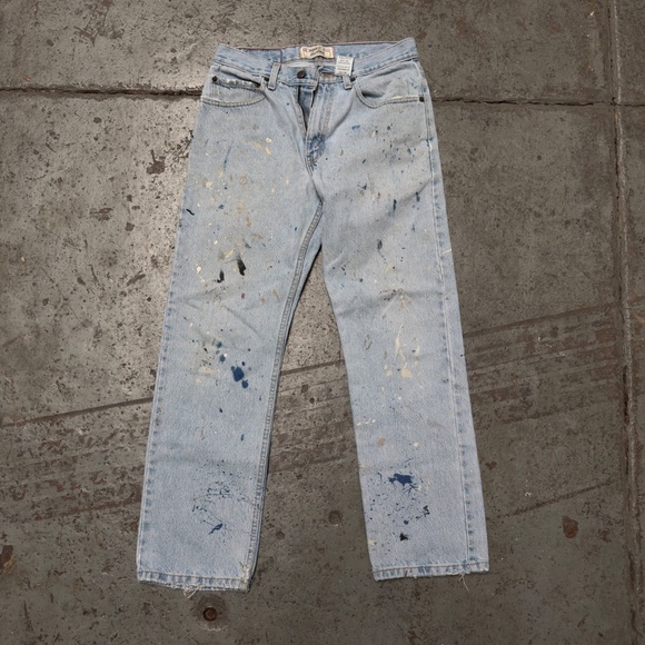 VTG Levi's Ultraworn Distressed Paint Vintage Jeans Y2K 31 X 30 - Picture 1 of 7